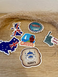 Sticker Countries 6x pieces