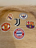 Sticker Soccer Teams 6x pieces