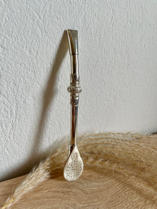 Bombilla Silver Chiselled Fiji